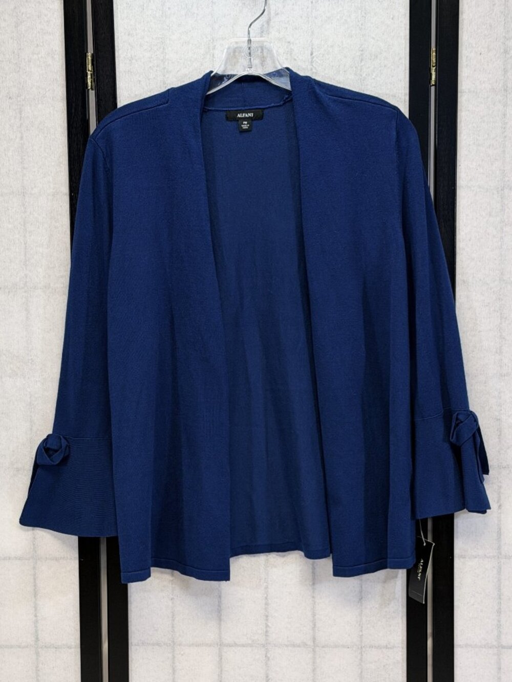 Alfani MP Teal Open Front Long Bell Sleeve Swing Cardigan Duster NEW Boho